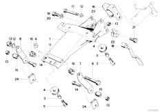 E32 730iL M30 Sedan / Steering/  Steering Column Adjustable Single Parts