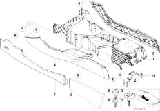 E53 X5 3.0d M57 SAV / Vehicle Trim/  Centre Console Carrier Trim Panels