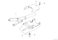 E34 525tds M51 Touring / Steering/  Steering Column Tube Trim Panel