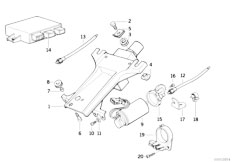 E32 750iL M70 Sedan / Steering/  Steering Column Elec Adjust Singl Parts