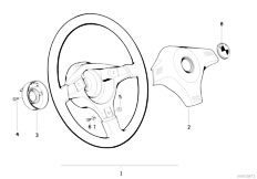 E36 323i M52 Cabrio / Steering Sports Steering Wheel