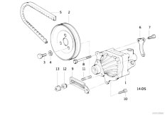 E36 318is M42 Coupe / Steering/  Hydro Steering Vane Pump Mounting