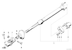 E34 540i M60 Touring / Steering/  Steer Col Lower Joint Assembly