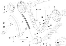 E39 535i M62 Sedan / Engine/  Timing Timing Chain Lower P