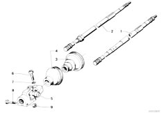 E12 528 M30 Sedan / Steering Steer Col Steer Spin Hydro Steering-2
