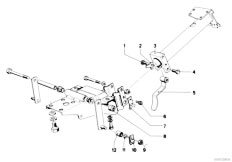 E12 528 M30 Sedan / Steering Steering Column Bearing Sup Single Part-2