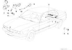 E32 750iLS M70 Sedan / Restraint System And Accessories/  Fresh Air System