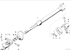 E32 750iL M70 Sedan / Steering/  Steer Col Lower Joint Assembly-2