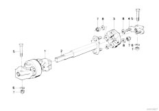 E30 325ix M20 2 doors / Steering/  Steer Col Lower Joint Assembly