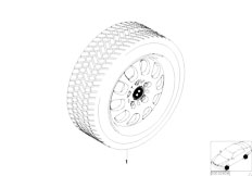 E46 316i N40 Sedan / Wheels/  Winter Complete Wheel Ellips Styl 46