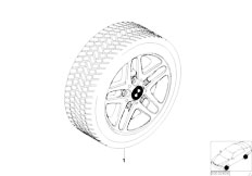 E46 316ti N40 Compact / Wheels/  Winter Complete Wheel Double Spoke 53