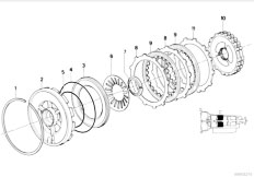 E30 325e M20 2 doors / Automatic Transmission/  Zf 4hp22 24 Brake Clutch C