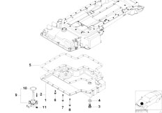 E39 M5 S62 Sedan / Engine/  Oil Pan Bottom Part Oil Level Indicator