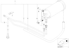 E36 323ti M52 Compact / Fuel Supply/  Activated Carbon Container Tubing