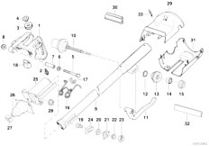 E36 320i M52 Touring / Steering Steering Column Bearing Sup Single Part