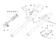 E36 316i 1.6 M43 Compact / Steering/  Fixed Steering Column Tube