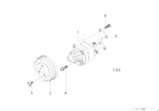 E36 318tds M41 Compact / Steering/  Hydro Steering Vane Pump Mounting