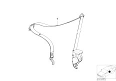 E36 318is M42 Coupe / Restraint System And Accessories/  Safety Belt Front Left