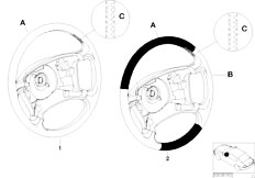 E46 320i M54 Sedan / Individual Equipment/  Individual Steering Wheel Sa 240