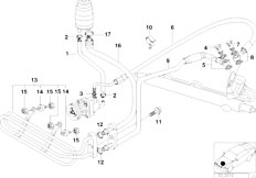 E36 318is M44 Sedan / Steering/  Hydro Steering Oil Pipes-4