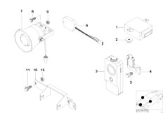 E39 540iP M62 Sedan / Communication Systems/  Intercom Single Parts