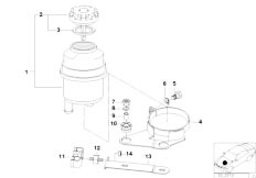 E36 318is M44 Sedan / Steering Oil Carrier Single Parts