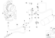 E39 523i M52 Touring / Fuel Preparation System/  Fuel Tank Breather Valve-2