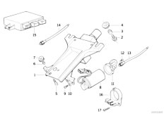 E34 540i M60 Touring / Steering/  Steering Column Elec Adjust Singl Parts
