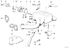 E30 318i M10 4 doors / Engine Intake Manifold System-2