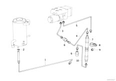 E32 730i M60 Sedan / Steering/  Oil Pipes Asc T-2