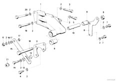 E12 520i M10 Sedan / Steering Hydro Steering Vane Pump Bearing Support-2