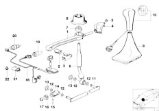 E34 M5 3.8 S38 Sedan / Gearshift Gearbox Shifting Parts-2