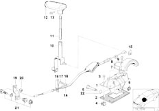 E34 518i M40 Sedan / Gearshift Gear Shift Parts Automatic Gearbox
