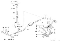 E32 735i M30 Sedan / Gearshift/  Gear Shift Parts Automatic Gearbox