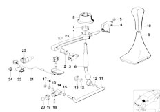 E30 318i M40 Cabrio / Gearshift/  Gearbox Shifting Parts