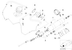 E39 M5 S62 Sedan / Fuel Preparation System Fuel Filter Pressue Regulator