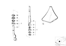 E30 324d M21 4 doors / Gearshift/  Gearbox Shifting Parts