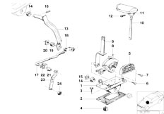 E12 520 M10 Sedan / Gearshift/  Gear Shift Parts Automatic Gearbox-3