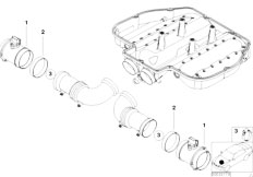 E39 M5 S62 Sedan / Fuel Preparation System/  Mass Air Flow Sensor