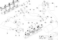 E39 M5 S62 Sedan / Fuel Preparation System/  Idle Regul Valve Fuel Tank Vent Valve