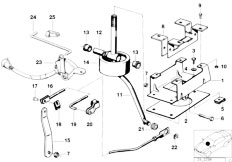 E12 520 M10 Sedan / Gearshift/  Gear Shift Parts Automatic Gearbox