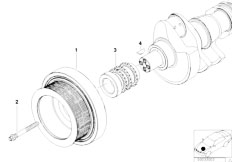 E38 740d M67 Sedan / Engine Belt Drive Vibration Damper