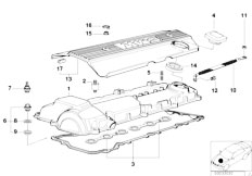 E34 525ix M50 Touring / Engine/  Cylinder Head Cover