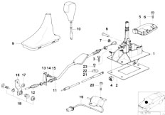 E31 840i M60 Coupe / Gearshift/  Gear Shift Parts Automatic Gearbox