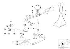 E34 525tds M51 Touring / Gearshift Gearbox Shifting Parts-2