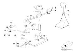 E34 520i M50 Sedan / Gearshift Gearbox Shifting Parts-2