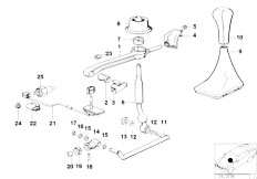 E34 518i M43 Touring / Gearshift Gearbox Shifting Parts