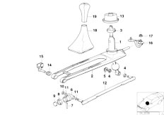 E34 525ix M50 Touring / Gearshift Gear Shift Parts Manual Transm 4 Wheel