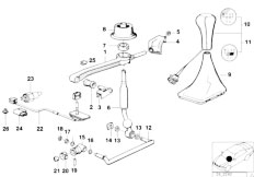 E34 M5 3.6 S38 Sedan / Gearshift/  Gearbox Shifting Parts