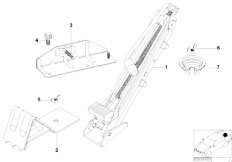 E38 735iL M62 Sedan / Equipment Parts/  Lifting Jack
